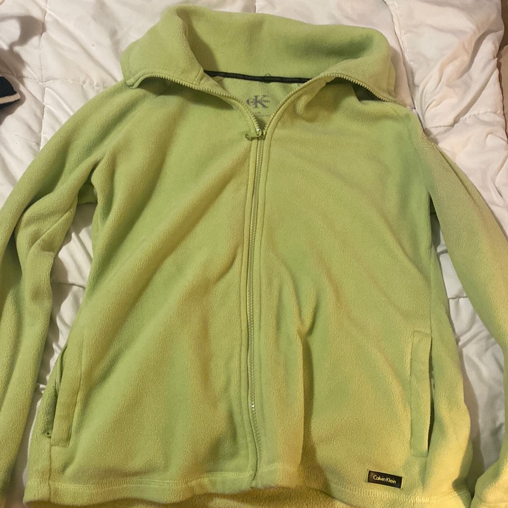 Calvin Klein lime green jacket large